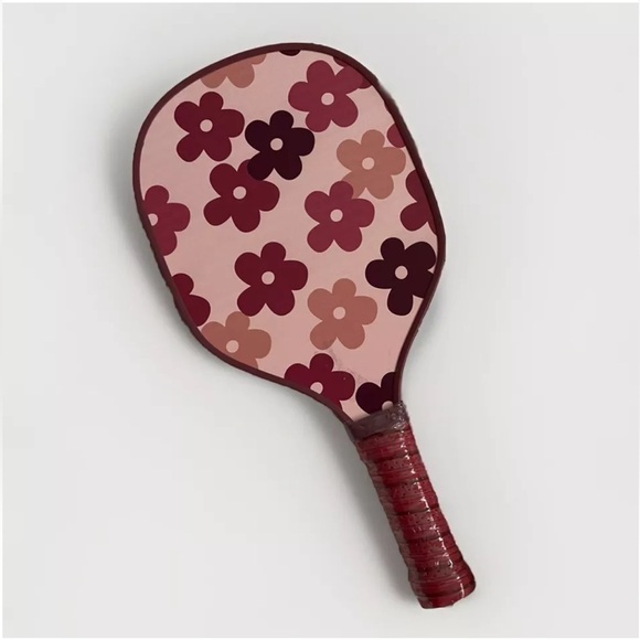 Pink Pickleball Paddle Pink Floral Design NWOT Handle Cool Cute Sporty Design
